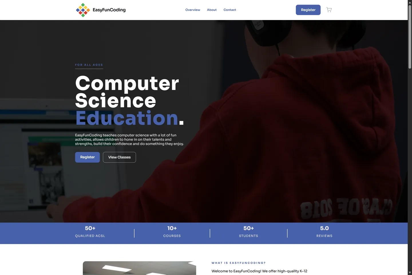 EasyFunCoding website preview